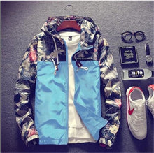 Load image into Gallery viewer, Floral Bomber Jacket Men Hip Hop Slim Fit Flowers Pilot Bomber Jacket Coat Men's Hooded Jackets Plus Size 4XL ,