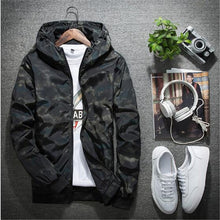 Load image into Gallery viewer, Spring Autumn Mens Casual Camouflage Hoodie Jacket Men Waterproof Clothes Men's Windbreaker Coat Male Outwear 4XL