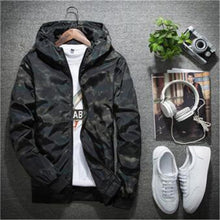 Load image into Gallery viewer, Spring Autumn Mens Casual Camouflage Hoodie Jacket Men Waterproof Clothes Men's Windbreaker Coat Male Outwear 4XL