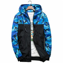 Load image into Gallery viewer, Floral Bomber Jacket Men Hip Hop Slim Fit Flowers Pilot Bomber Jacket Coat Men's Hooded Jackets Plus Size 4XL ,
