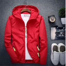 Load image into Gallery viewer, Plus Size 6XL 7XL New Spring Autumn Bomber Jacket Men Women Casual Solid Windbreaker Zipper Thin Hooded Coat Outwear Male Jacket
