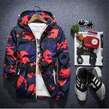 Load image into Gallery viewer, Asstseries Men Jacket Fashion 2019 Spring Men Brand Camouflage Jackets Casual Mens Coat Men's Hooded Luminous Zipper Coats