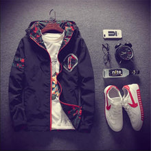 Load image into Gallery viewer, 2019 Spring Color Block Patchwork  Hooded Jackets Men Hip Hop Hoodies Coats Male Casual Streetwear Outerwear