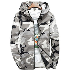 Spring Autumn Men's Jackets Camouflage Military Hooded Coats Casual Zipper Male Windbreaker Men Brand Clothing
